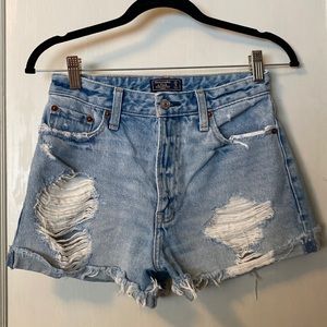 abercrombie high waisted shorts